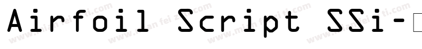 Airfoil Script SSi字体转换